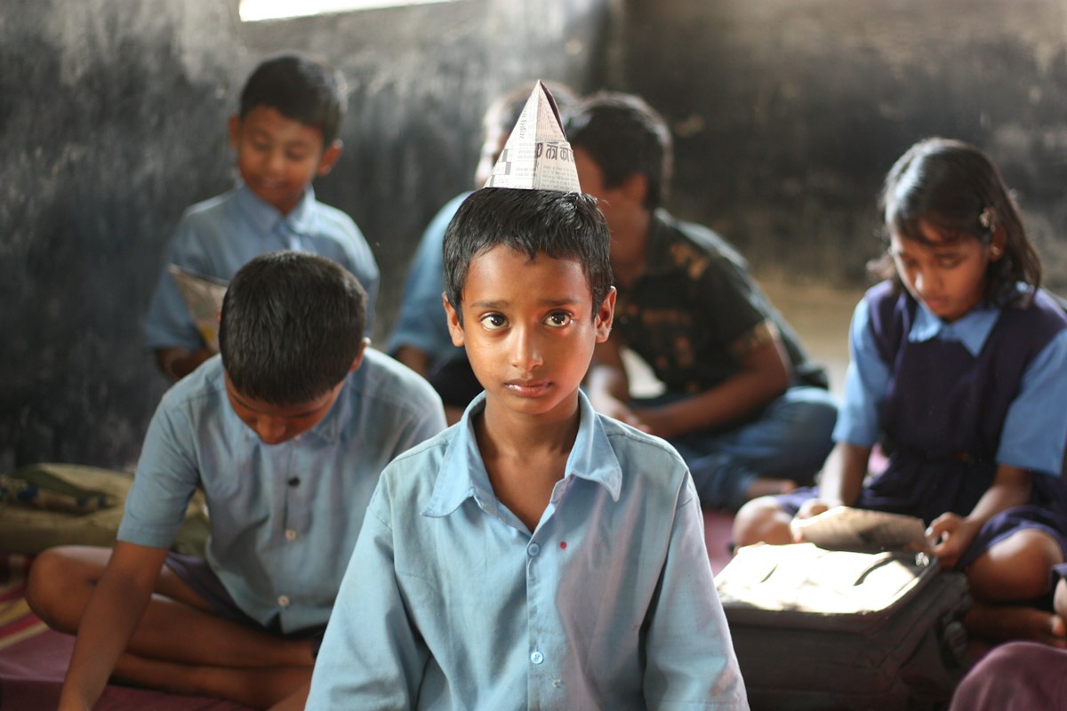 Boys in classroom